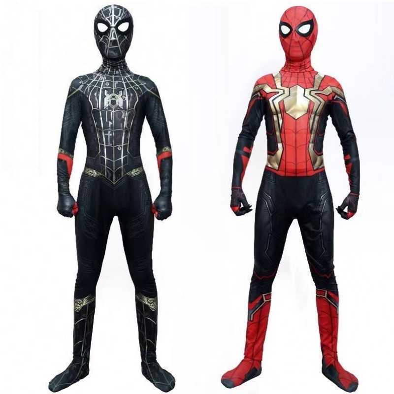 Spider Man Spiderman Costume Fancy Jumpsuit Adult and Children Halloween cosplay kostým Red Black Spandex 3D cosplay oblečení