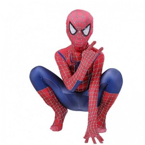 Zipper Sets Halloween TV&movie superhrdinové kombinézy Performance Wear Spider-Man Costume s hlavou
