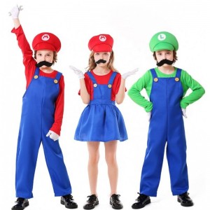 Hot Halloween cosplay Louis Game Stage Costys Instalatér Mockings dítě super mario bros kostýmy