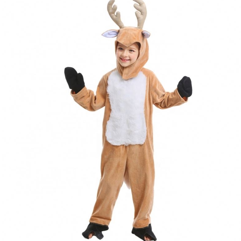 Hot Children's Day Halloween Cosplay Christmas Animal Elk Reindeer Children''s Covery Mascotte Costume