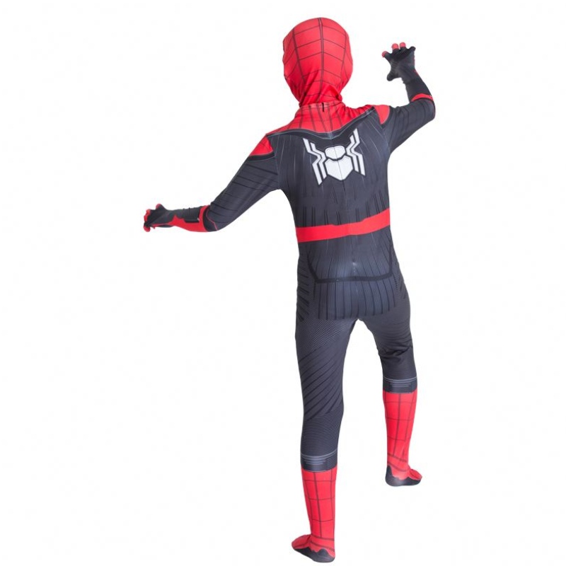 2022 Amazon Hot Sale Velkoobchod klasický styl Nejlepší cena Kreslená červené černé oblečení Figura de Acion Anime Kids Spiderman Costume