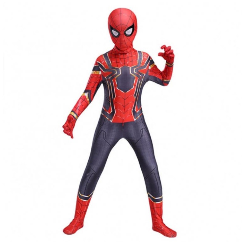 Kostým Cosplay Cosplay Red Spiderman Cosplay pro děti oblečení