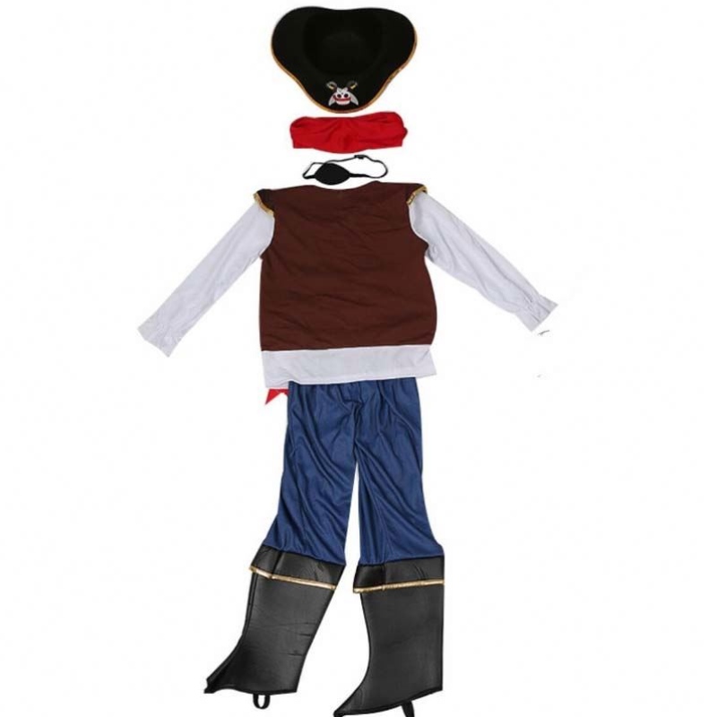 Deluxe Halloween cosplay set dětské chlapce pirátský kostým pro děti s Hat DGHC-080