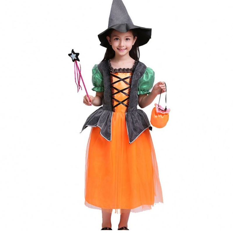 2022 Halloween party oblékat se čarodějnický taneční kostým s čarodějnicemi HCVM-004