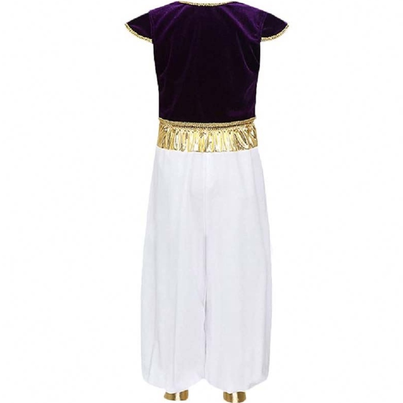 Halloween Aladdin Magic Lamp Cosplay obleky čepice rukávy vesta aladdin princ kostým s kalhotami hcal-010