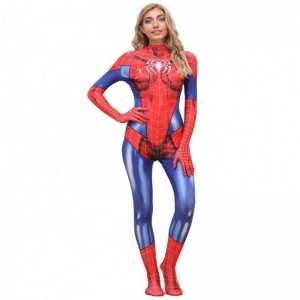 Velkoobchodní plus velikost Halloween prop filmový výkon Oděje pro ženy Spiderman Spiderwoman Kostýmy