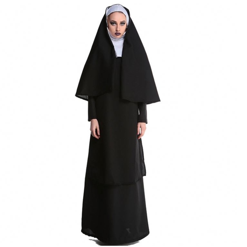 Halloweenský kostým dospělý Ježíš Kristus mužská misionářská administrativní šaty Maria Priest Nun Robes Cosplay Cosplay