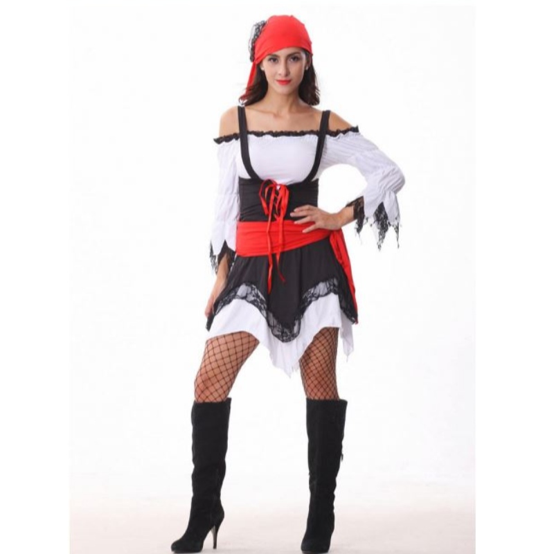 Halloween party šaty sexy pirát uniformní kostým cosplay kostým