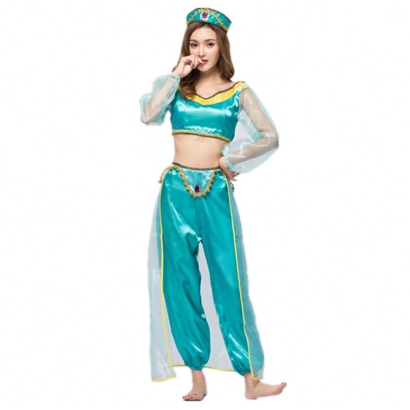 Cosplay Women Halloween Arabská princezna Aladdin Adult Jasmin kostým HCAL-009