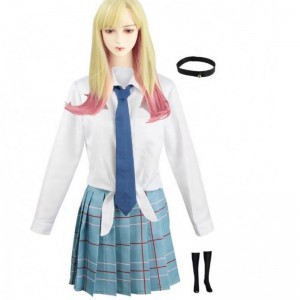 ECOWALSON MARIN KITAGAWA Cosplay My Dress Up Darling Costume School JK Uniform Sukně oblečení Halloween Carnival Suit