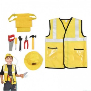 Kid Builder kariéra oblékat oblečení Boys Construction Worker Costume snářadí pás vesty HCBC-002