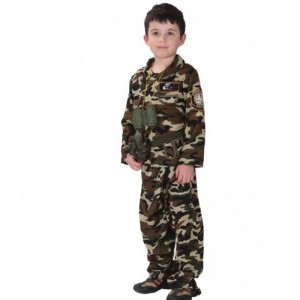 Boys Soldier Costume Vojenský uniformní oblek pro děti armáda kostým HCBC-010