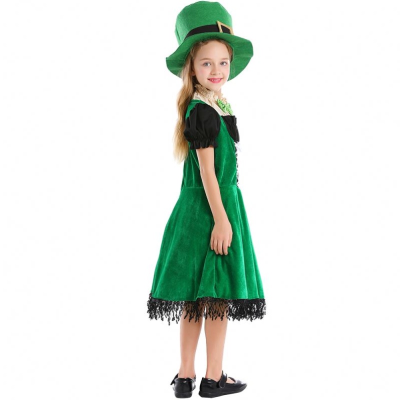 Vysoce kvalitní elf děti cosplay ozdobná party šaty karneval leprechaun St. Patrick \\ den Halloween cosplay kostým