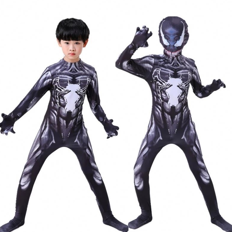 Nový kostým Venom Kids Suit Jumpsuit Boys Symbiote Spiderman Costys Superheros cosplay Halloween kostýmy pro dospělé