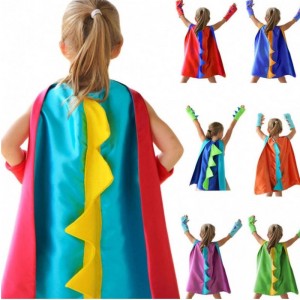 2021 Halloweenský kostým dinosaurus cosplay zvíře zelený dinosaurus kostým Cape Cloak