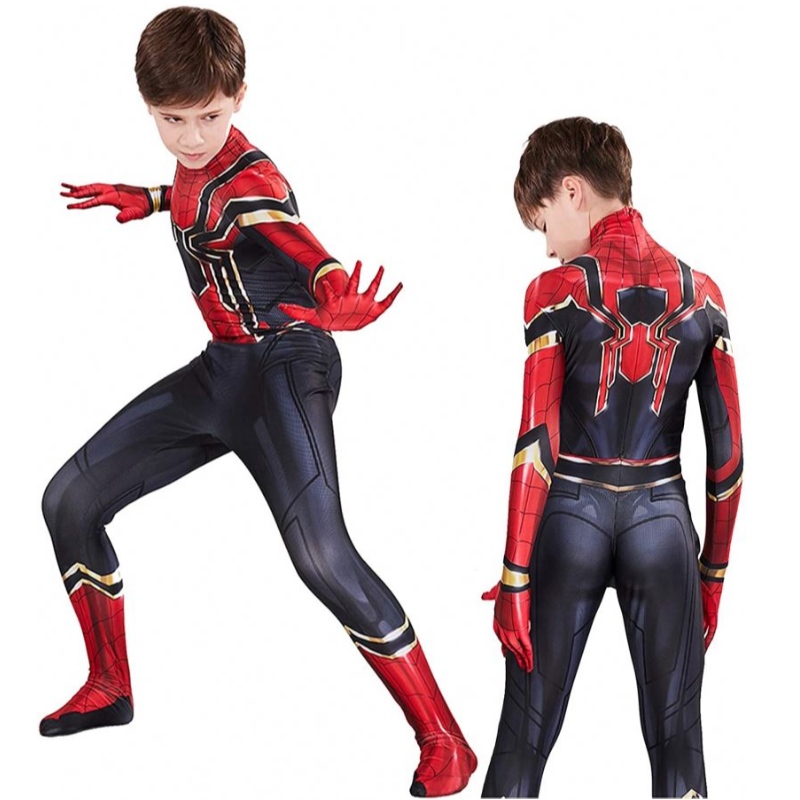 Děti Halloween Compame Compatible Superhrdin Spiderman Costume Suits Kids Party Cosplay 3D styl Nejlepší dárky