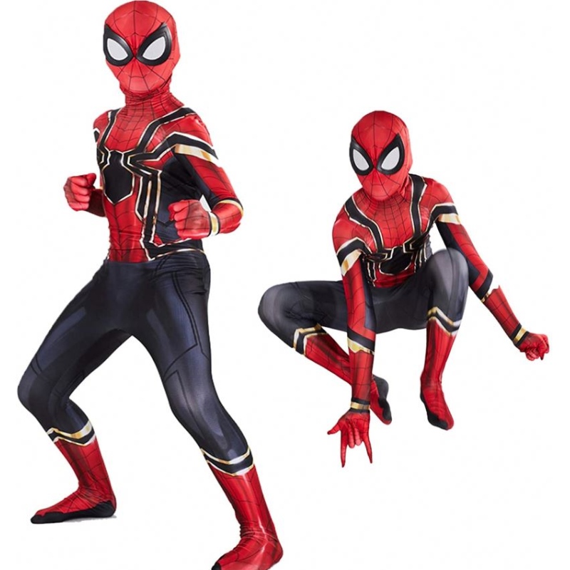 Děti Halloween Compame Compatible Superhrdin Spiderman Costume Suits Kids Party Cosplay 3D styl Nejlepší dárky