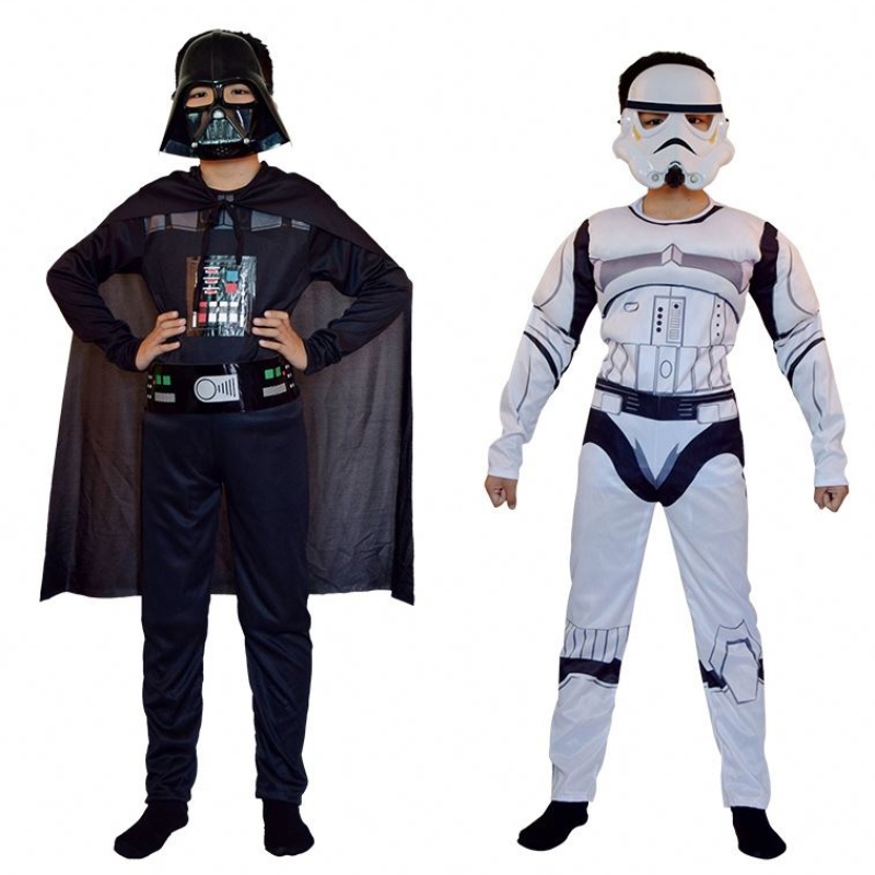 Trooper Skywalker Cosplay Cosplay Kostém Kids Boys Halloween Carnival Party Clothe Cape Mask