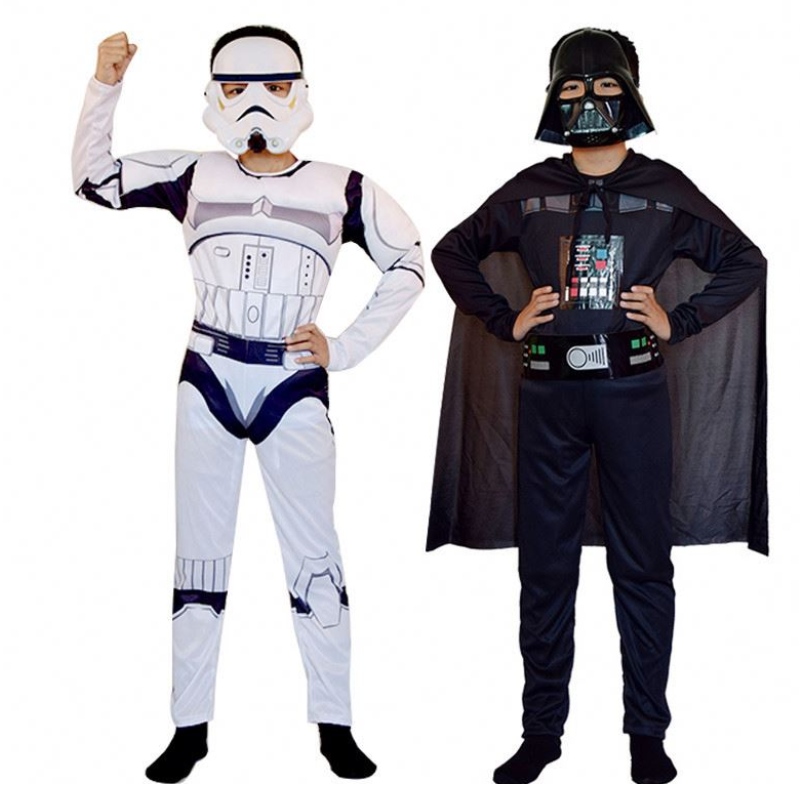 Trooper Skywalker Cosplay Cosplay Kostém Kids Boys Halloween Carnival Party Clothe Cape Mask