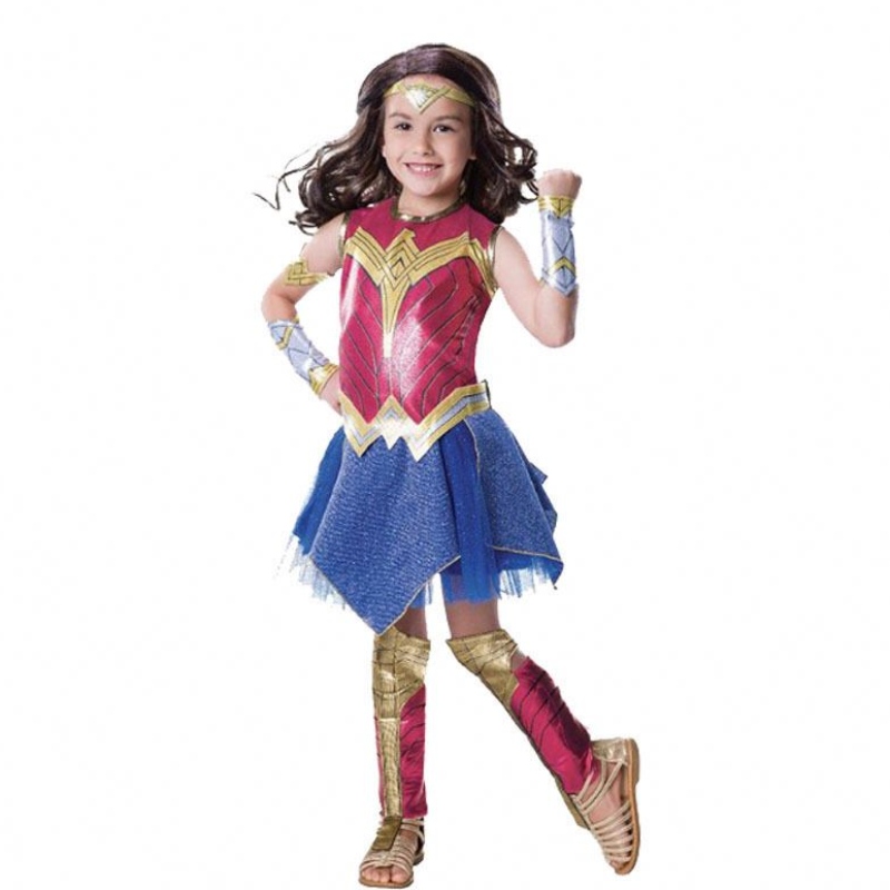 Wonder Girl Costume Children obléká se superhrdina cosplay halloween kostým pro děti