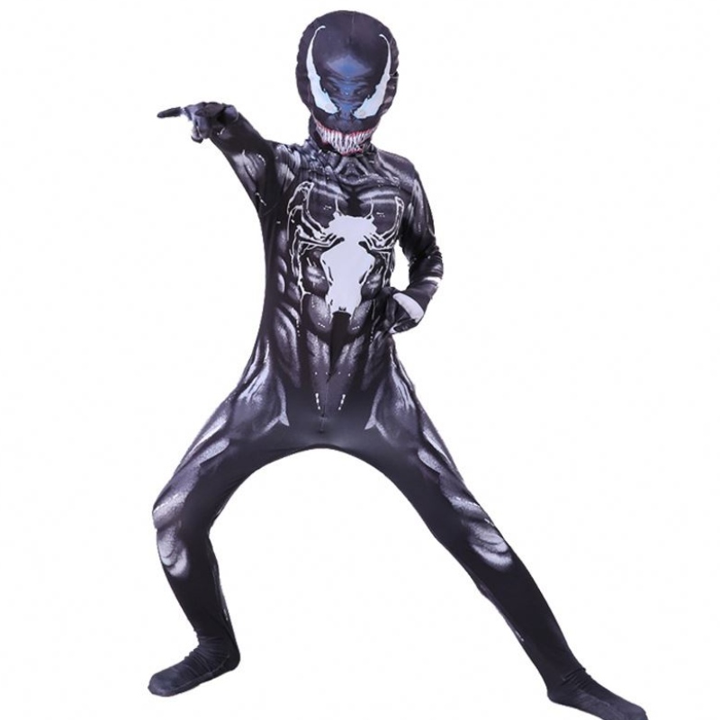 Nový design dospělý kostým dětské obleky kombinéza chlapci symbiote spiderman kostýmy superhrdiny cosplay halloween kostýmy