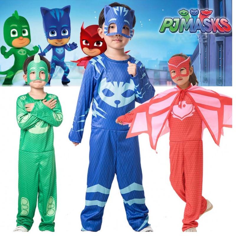 2021 Kostým Halloween cosplaynový s dlouhým rukávem přestrojit Cape Superhero Cosplay Halloween zakázkové kostýmy pro děti