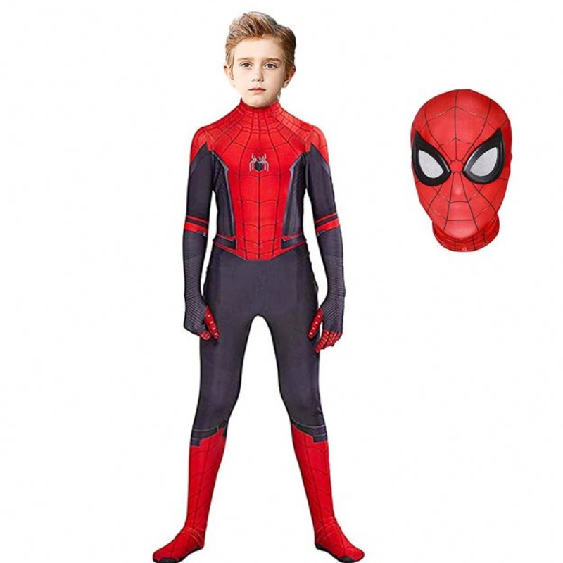 Spiderman Costume Bodysuit for Kids Spandex Zentai Halloween cosplay kombinéza 3D styl