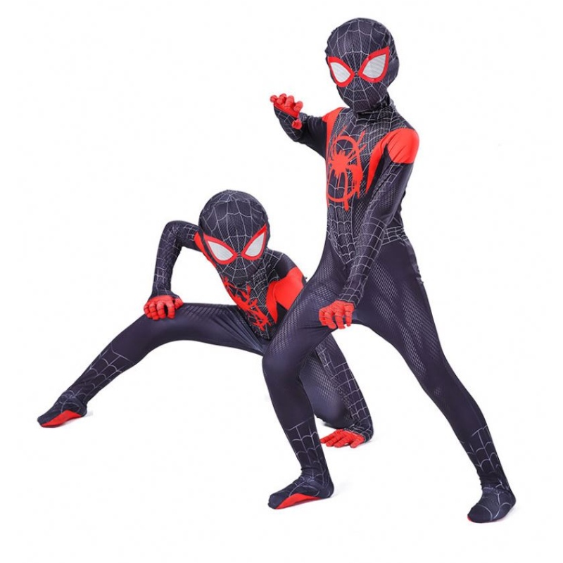 Nové mil Morales Far od domácího kostýmu cosplay kostým Zentai Spiderman Costume Superhrdiny Spandex Spandex pro dětina zakázku