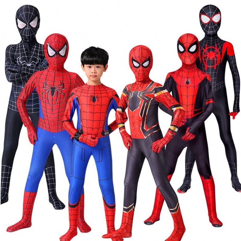 Iron Spider Cosplay Amazing Spiderman Miles Halloween kostým Peter Parker Zentai Suit Superhrdin pro děti pro děti