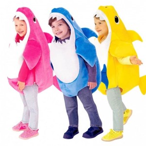 2022 Batole rodinná rodina Shark Shark Cosplay Cosplay Halloween kostým pro dětské zvířata kostým pro děti karneval večírek oblékání obleku