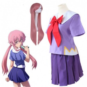 Anime 2. Mirai Gasai Yuno Lolita Sailor Cosplay Cosplay Cosplay Loli Bow Krátká sukně délka 80 cm pro ženy