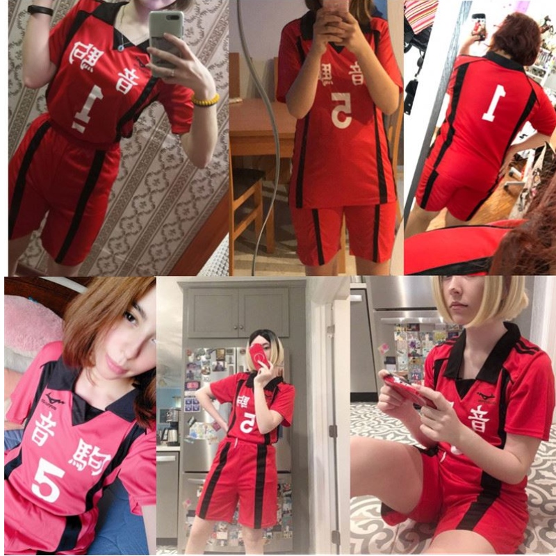 Dospělý Haikyuu Nekoma High School#5 1 Kenma Kozume Kuroo Tetsuro Cosplay Haikiyu Volley Ball Team Jersey Sportswear Uniform