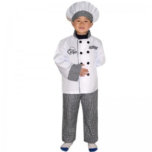 Nový styl Kids Chef Costume Halloween Party Cosplay Clothing Role Play Girl \\\\ \'a Boy \\\\\'s Chef Apron Costume