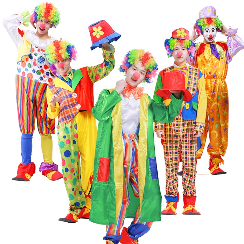 Halloween dospělý klaunský kostým pro cosplay kostým párty pro dospělé bar dekorace vánoční večírek klaun oblek pro 2022