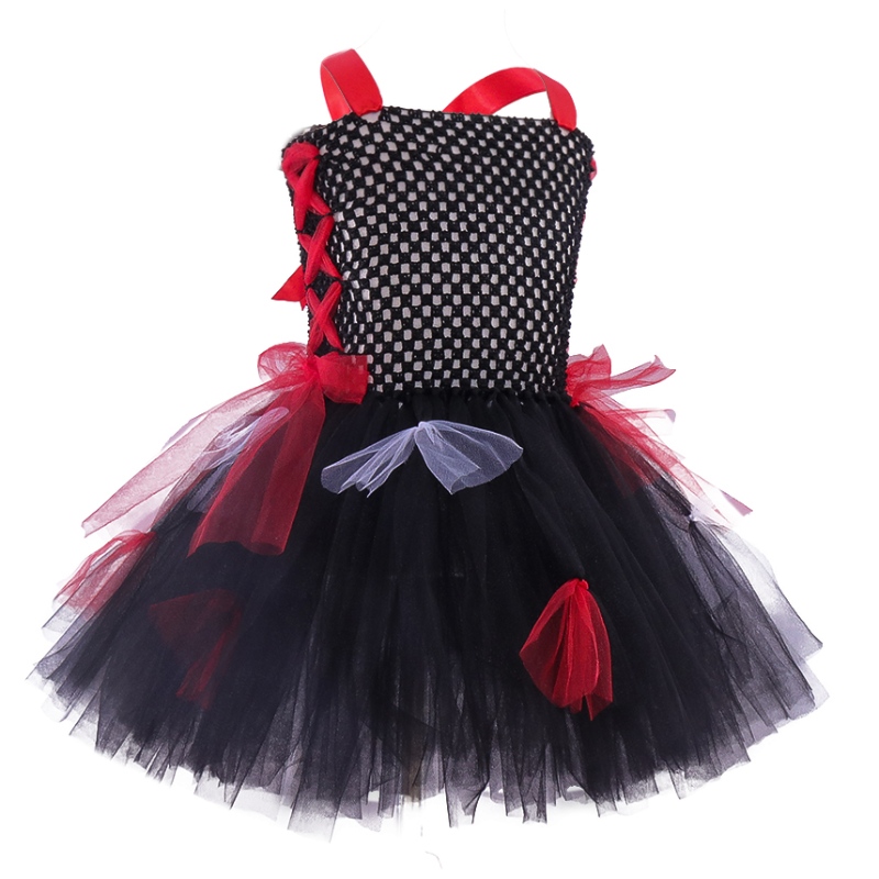 Batole děti roztomilé tutu šaty kostýmy halloween zombie cosplay pro dívky