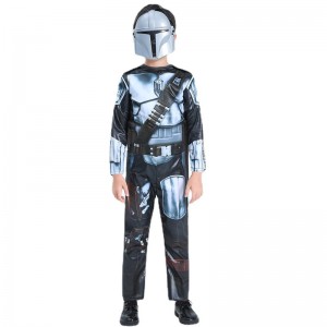 Mandalorian Costume Kids Kids Velikosti mládeže se oblékat cosplay Halloween