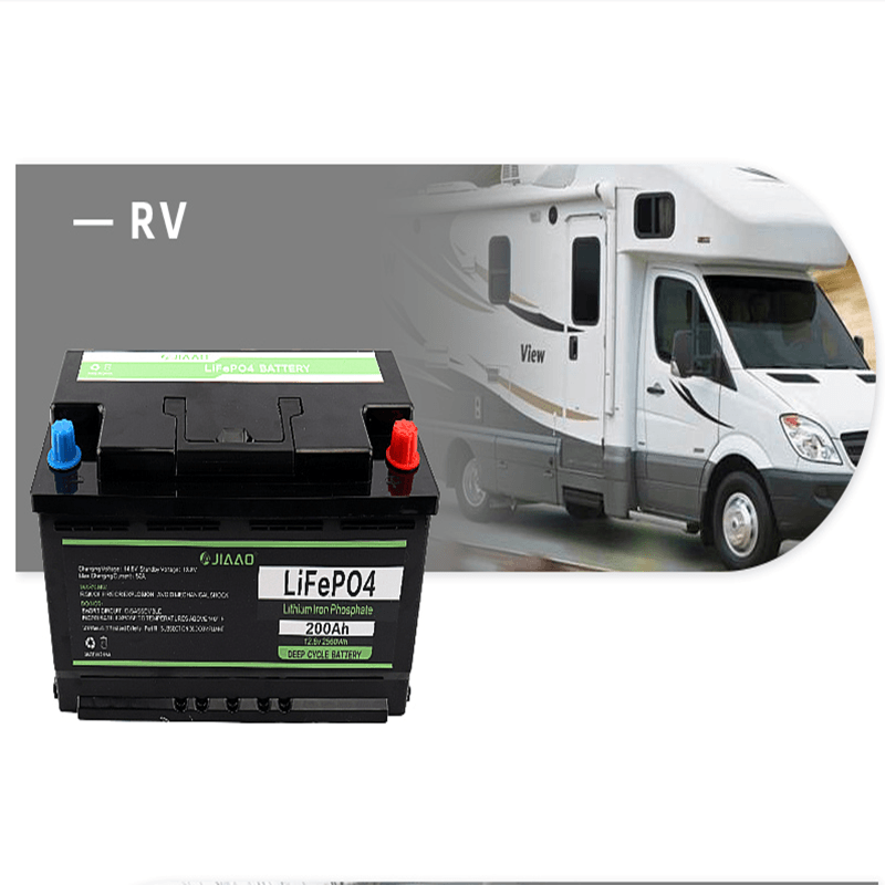 LiFePO4 bateria 12V 200Ah lithiová železná baterie Lehká 12 v 200 ah LiFePO4 baterie dlouhá životnost pro RV camper