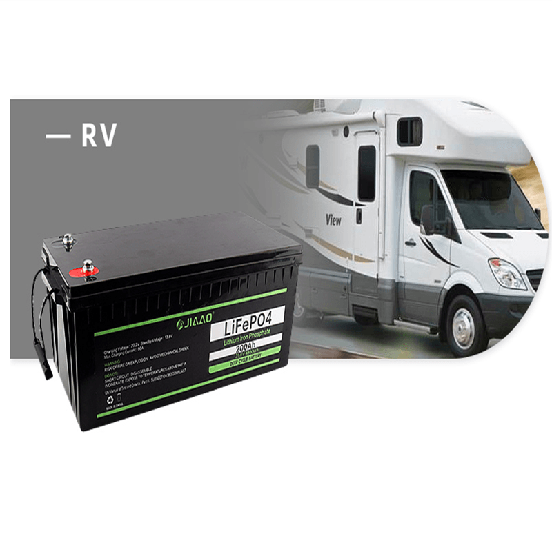 LiFePO4 bateria 12V 200Ah lithiová železná baterie Lehká 12 v 200 ah LiFePO4 baterie dlouhá životnost pro RV camper