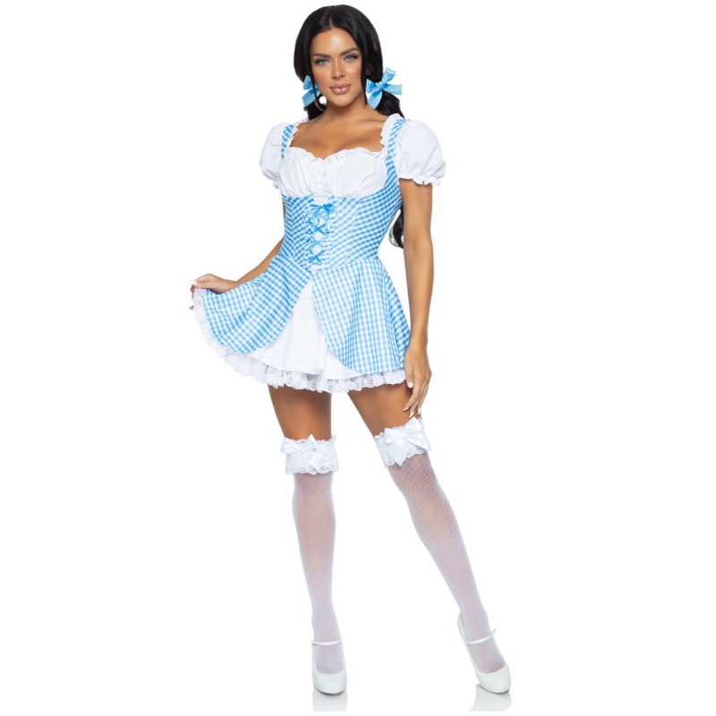 BLUE GINGHAM COSTUME ŠATY