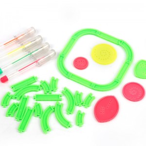 Sada barevných spirálových umění