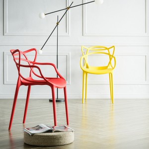 Moderní pokročilý design smysl volného času Pohodlná kavárna Stohovatelná jídelní plastová židle