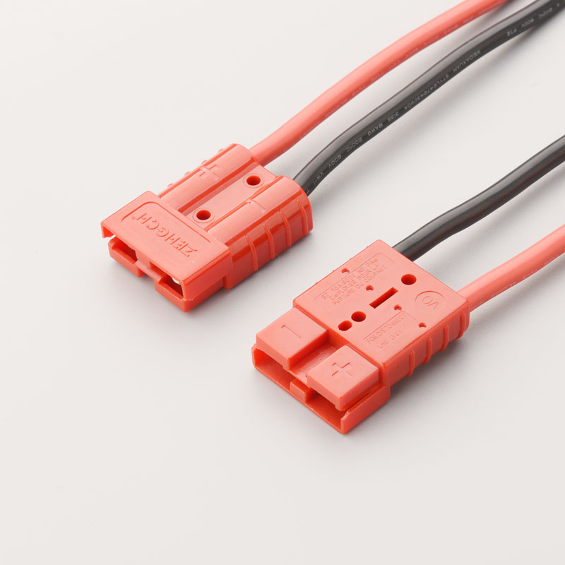 50A Elektrická vozíknanabíjení kabelu pronabíjení baterie pro Anderson Plug Lead to LUG M8 Terminal Harness Wire
