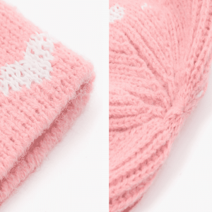 Reflexní příze Jacquard pletený klobouk