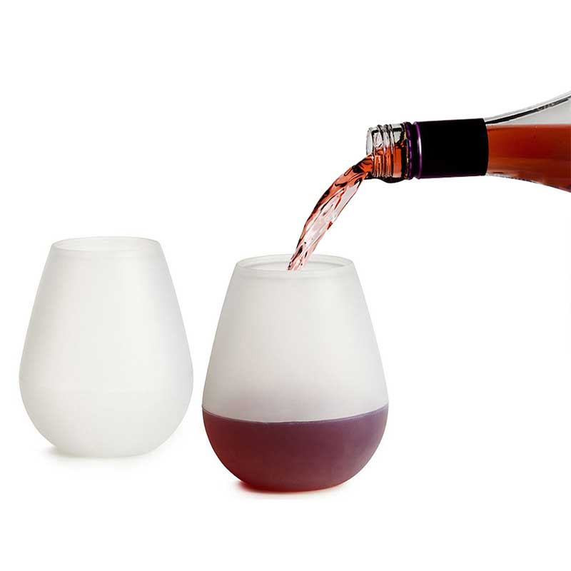 Venkovní silikonové sklenicena víno Unbreakble silicone Cups pro cestovní piknik