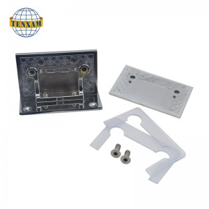 Oboustranná čtvercová skleněná klip