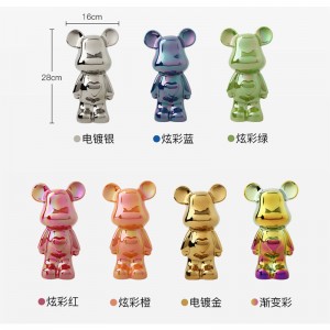 Elektroplatovaný keramický výbušný medvěd srdce