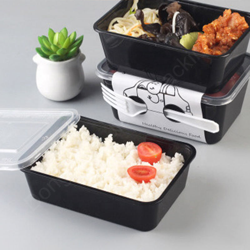 Potravinářské krabice Kontejner s potravinami Krásný jednorázový plastový plastovýnádobana skladování potravin
