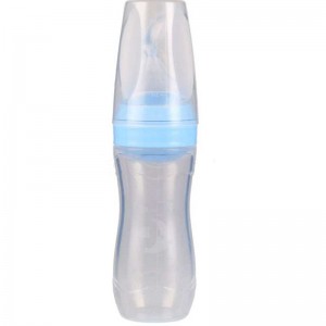 100% potravinářský silikonová lžíce Squeeze rýžová pasta dítě krmení láhev silikonové dětské děti krmení ovoce dudlící lžíce láhev