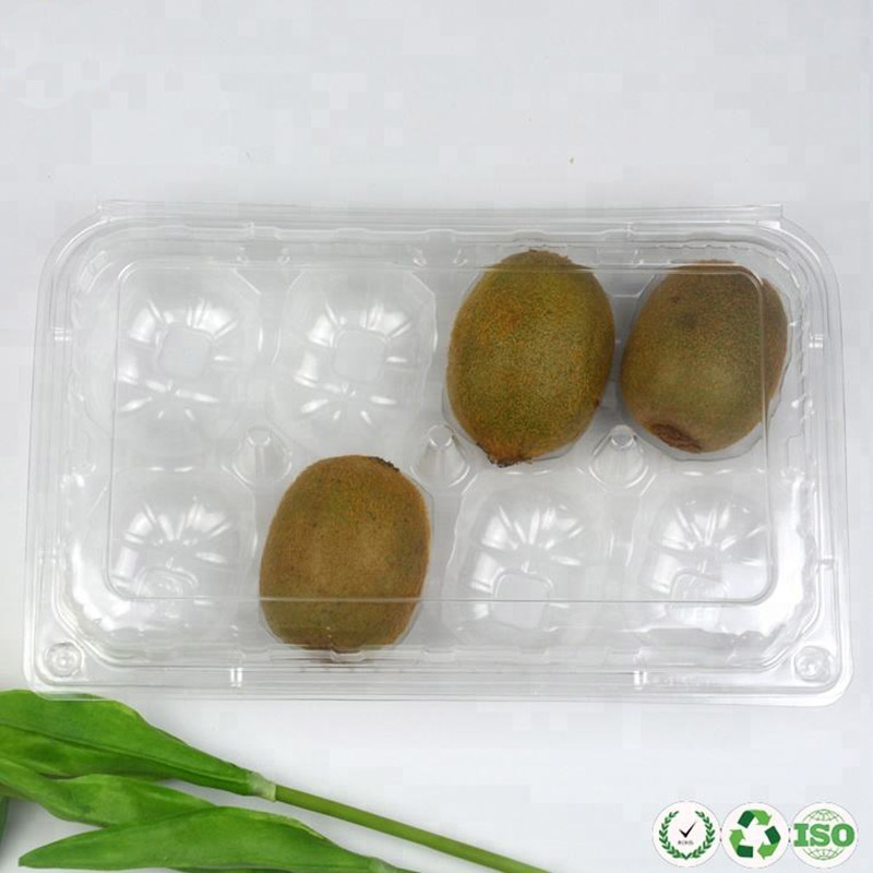 Potraviná strana prodyšná čistá plastovánádobana ovoce pro kiwi