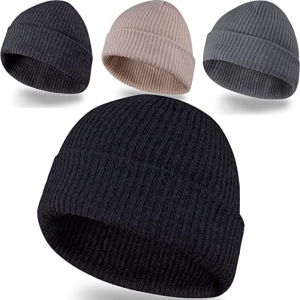 Čepice beanie pro muže, Slouchy Beanies pro muže pletené čepice pro ženy&Teenna jarní léto podzimní zima